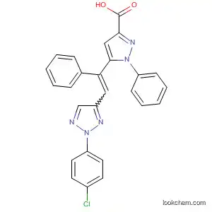 1H-Pyrazole-3-carboxylic acid,
5-[2-[2-(4-chlorophenyl)-2H-1,2,3-triazol-4-yl]-1-phenylethenyl]-1-phenyl-