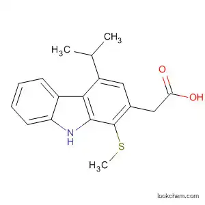 Molecular Structure of 177549-69-8 (9H-Carbazole-2-acetic acid, 4-(1-methylethyl)-1-(methylthio)-)
