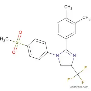 Molecular Structure of 177661-26-6 (1H-Imidazole,
2-(3,4-dimethylphenyl)-1-[4-(methylsulfonyl)phenyl]-4-(trifluoromethyl)-)