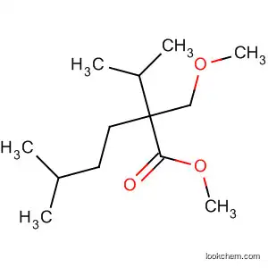 Molecular Structure of 177719-84-5 (Hexanoic acid, 2-(methoxymethyl)-5-methyl-2-(1-methylethyl)-, methyl
ester)