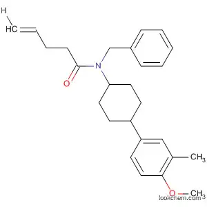 Molecular Structure of 178365-03-2 (4-Pentenamide,
N-[4-(4-methoxy-3-methylphenyl)cyclohexyl]-N-(phenylmethyl)-, trans-)