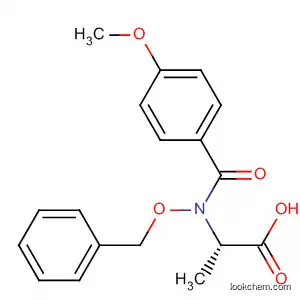 Molecular Structure of 178755-31-2 (b-Alanine, N-(4-methoxybenzoyl)-N-(phenylmethoxy)-)