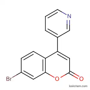 Molecular Structure of 179113-47-4 (2H-1-Benzopyran-2-one, 7-bromo-4-(3-pyridinyl)-)