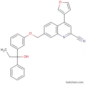 2-Quinolinecarbonitrile,
4-(3-furanyl)-7-[[3-(1-hydroxy-1-phenylpropyl)phenoxy]methyl]-