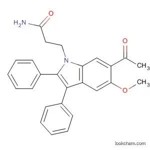 1H-Indole-1-propanamide, 6-acetyl-5-methoxy-2,3-diphenyl-