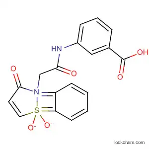 Molecular Structure of 182925-88-8 (3-{[(1,1-dioxido-3-oxo-1,2-benzisothiazol-2(3H)-yl)acetyl]amino}benzoic acid)