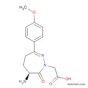 Molecular Structure of 183379-69-3 (1H-1,2-Diazepine-1-acetic acid,
6-amino-4,5,6,7-tetrahydro-3-(4-methoxyphenyl)-7-oxo-, (S)-)