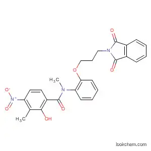 Molecular Structure of 183496-06-2 (Benzamide,
N-[2-[3-(1,3-dihydro-1,3-dioxo-2H-isoindol-2-yl)propoxy]phenyl]-3-meth
oxy-N-methyl-4-nitro-)