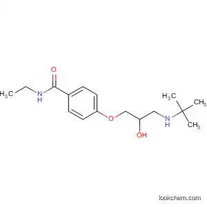 Molecular Structure of 27519-65-9 (Benzamide, 4-[3-[(1,1-dimethylethyl)amino]-2-hydroxypropoxy]-N-ethyl-)