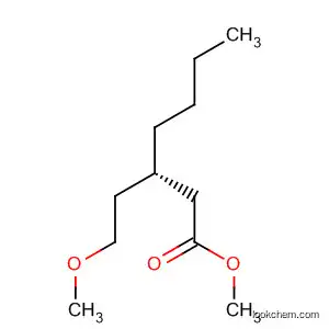 Molecular Structure of 61198-56-9 (Heptanoic acid, 3-(2-methoxyethyl)-, methyl ester, (S)-)