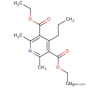 Molecular Structure of 70298-14-5 (3,5-Pyridinedicarboxylic acid, 2,6-dimethyl-4-propyl-, diethyl ester)