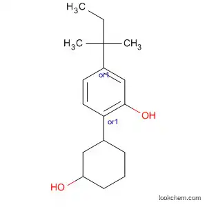 Molecular Structure of 70434-96-7 (Phenol, 5-(1,1-dimethylpropyl)-2-(3-hydroxycyclohexyl)-, cis-)