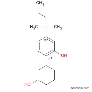 Molecular Structure of 70434-98-9 (Phenol, 5-(1,1-dimethylbutyl)-2-(3-hydroxycyclohexyl)-, cis-)