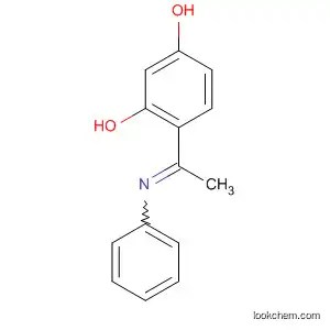 Molecular Structure of 75832-78-9 (1,3-Benzenediol, 4-[1-(phenylimino)ethyl]-)