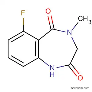 Molecular Structure of 78755-95-0 (1H-1,4-Benzodiazepine-2,5-dione, 6-fluoro-3,4-dihydro-4-methyl-)