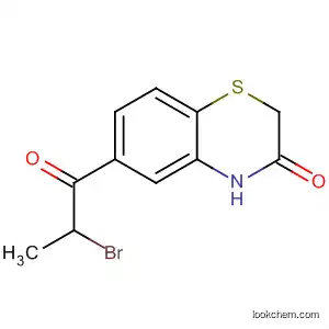 Molecular Structure of 78933-51-4 (2H-1,4-Benzothiazin-3(4H)-one, 6-(2-bromo-1-oxopropyl)-)