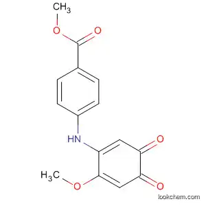 Molecular Structure of 79728-50-0 (Benzoic acid, 4-[(6-methoxy-3,4-dioxo-1,5-cyclohexadien-1-yl)amino]-,
methyl ester)