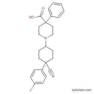 4-Piperidinecarboxylic acid,
1-[4-cyano-4-(4-fluorophenyl)cyclohexyl]-4-phenyl-