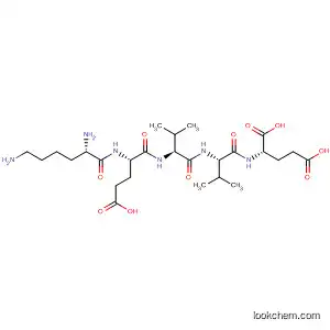 Molecular Structure of 80577-62-4 (L-Glutamic acid, N-[N-[N-(N-L-lysyl-L-a-glutamyl)-L-valyl]-L-valyl]-)