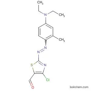 Molecular Structure of 80888-42-2 (5-Thiazolecarboxaldehyde,
4-chloro-2-[[4-(diethylamino)-2-methylphenyl]azo]-)