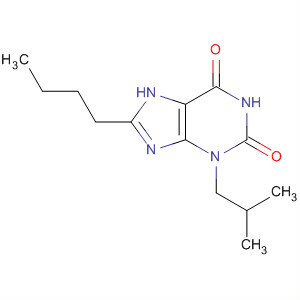Molecular Structure of 114834-22-9 (1H-Purine-2,6-dione, 8-butyl-3,7-dihydro-3-(2-methylpropyl)-)
