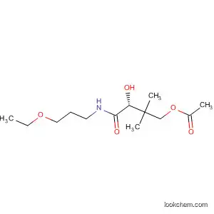 Molecular Structure of 119516-54-0 ((2R)-4-Acetoxy-N-(3-ethoxypropyl)-2-hydroxy-3,3-dimethylbutanamide)