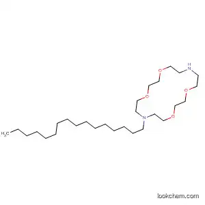 Molecular Structure of 120532-53-8 (1,4,10,13-Tetraoxa-7,16-diazacyclooctadecane, 7-hexadecyl-)