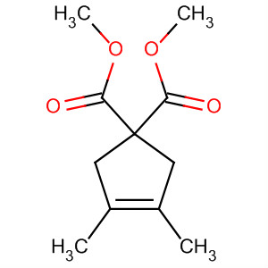 Molecular Structure of 126571-17-3 (3-Cyclopentene-1,1-dicarboxylic acid, 3,4-dimethyl-, dimethyl ester)