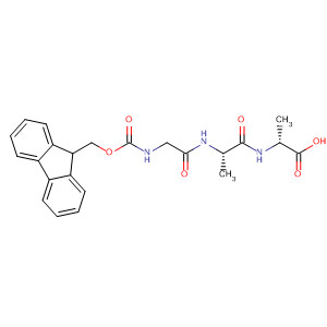 Molecular Structure of 141509-28-6 (D-Alanine, N-[(9H-fluoren-9-ylmethoxy)carbonyl]glycyl-D-alanyl-)