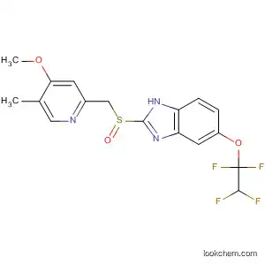 Molecular Structure of 97963-98-9 (1H-Benzimidazole,
2-[[(4-methoxy-5-methyl-2-pyridinyl)methyl]sulfinyl]-5-(1,1,2,2-tetrafluoro
ethoxy)-)