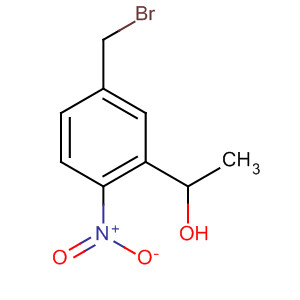 Molecular Structure of 99821-60-0 (Benzenemethanol, 5-(bromomethyl)-a-methyl-2-nitro-)