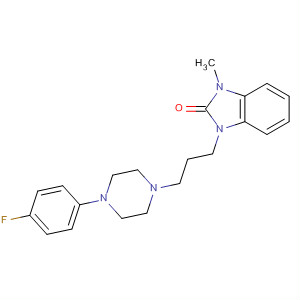 Molecular Structure of 146173-08-2 (2H-Benzimidazol-2-one,
1-[3-[4-(4-fluorophenyl)-1-piperazinyl]propyl]-1,3-dihydro-3-methyl-)