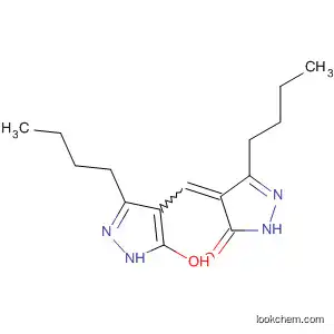 Molecular Structure of 148520-58-5 (3H-Pyrazol-3-one,
5-butyl-4-[(3-butyl-5-hydroxy-1H-pyrazol-4-yl)methylene]-2,4-dihydro-)