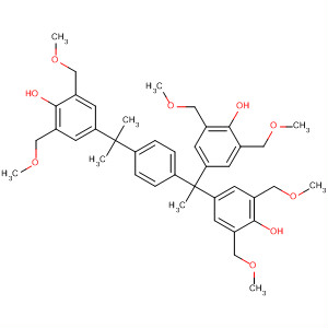 Molecular Structure of 161679-94-3 (Phenol,
4-[1-[4-[1,1-bis[4-hydroxy-3,5-bis(methoxymethyl)phenyl]ethyl]phenyl]-1-
methylethyl]-2,6-bis(methoxymethyl)-)