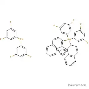 Molecular Structure of 167021-43-4 (Phosphine,
[[1,1'-binaphthalene]-2,2'-diylbis(methylene)]bis[bis(3,5-difluorophenyl)-)
