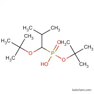 Molecular Structure of 173168-57-5 (Phosphonic acid, (1-hydroxy-2-methylpropyl)-, bis(1,1-dimethylethyl)
ester)