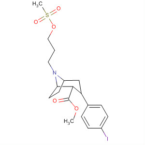 8-Azabicyclo[3.2.1]octane-2-carboxylic acid,  3-(4-iodophenyl)-8-[3-[(methylsulfonyl)oxy]propyl]-, methyl ester,  (1R,2S,3S,5S)-
