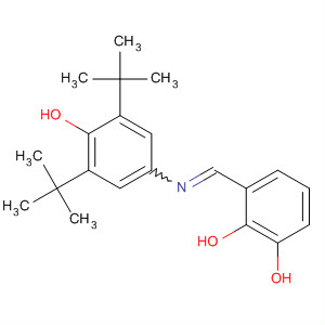 Molecular Structure of 191614-37-6 (1,2-Benzenediol,
3-[[[3,5-bis(1,1-dimethylethyl)-4-hydroxyphenyl]imino]methyl]-)