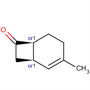 Molecular Structure of 196297-96-8 (Bicyclo[4.2.0]oct-2-en-7-one, 3-methyl-, (1R,6S)-rel-)