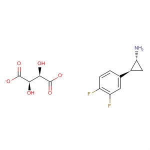 Cyclopropanamine,2-(3,4-difluorophenyl)-(1R,2S) -(2R,3R)-2,3-dihydroxybutanedioate (1:1)