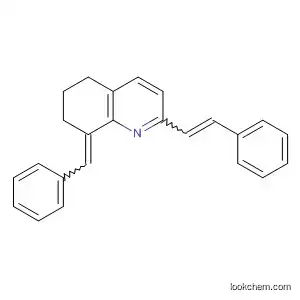 Molecular Structure of 238755-37-8 (Quinoline, 5,6,7,8-tetrahydro-2-(2-phenylethenyl)-8-(phenylmethylene)-)