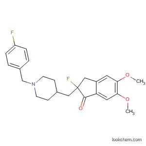 Molecular Structure of 290309-12-5 (1H-Inden-1-one,
2-fluoro-2-[[1-[(4-fluorophenyl)methyl]-4-piperidinyl]methyl]-2,3-dihydro-5
,6-dimethoxy-)