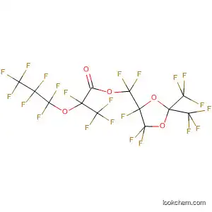 Molecular Structure of 296758-81-1 (Propanoic acid, 2,3,3,3-tetrafluoro-2-(heptafluoropropoxy)-,
difluoro[4,5,5-trifluoro-2,2-bis(trifluoromethyl)-1,3-dioxolan-4-yl]methyl
ester)