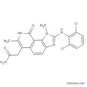 Molecular Structure of 333455-85-9 (1H-Imidazo[4,5-h]isoquinoline-6-acetamide,
2-[(2,6-dichlorophenyl)amino]-8,9-dihydro-1,7-dimethyl-9-oxo-)