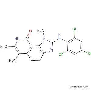 Molecular Structure of 333456-41-0 (9H-Imidazo[4,5-h]isoquinolin-9-one,
1,8-dihydro-1,6,7-trimethyl-2-[(2,4,6-trichlorophenyl)amino]-)