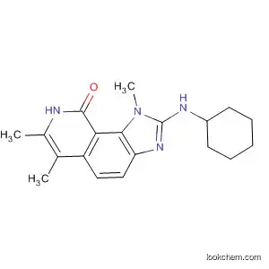 Molecular Structure of 333457-87-7 (9H-Imidazo[4,5-h]isoquinolin-9-one,
2-(cyclohexylamino)-1,8-dihydro-1,6,7-trimethyl-)