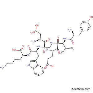 Molecular Structure of 375395-25-8 (L-Lysine, L-tyrosyl-L-a-glutamyl-L-valyl-L-a-aspartylglycyl-L-tryptophyl-)