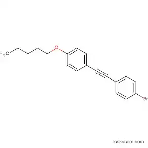 Molecular Structure of 377079-51-1 (Benzene, 1-bromo-4-[[4-(pentyloxy)phenyl]ethynyl]-)