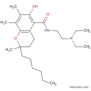 2H-1-Benzopyran-5-carboxamide,
N-[2-(diethylamino)ethyl]-2-hexyl-3,4-dihydro-6-hydroxy-2,7,8-trimethyl-