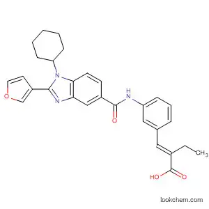 Butanoic acid,
2-[[3-[[[1-cyclohexyl-2-(3-furanyl)-1H-benzimidazol-5-yl]carbonyl]amino]
phenyl]methylene]-, (2E)-